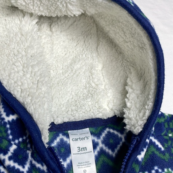 ☃️❄️carters cozy onesie - Picture 3 of 6